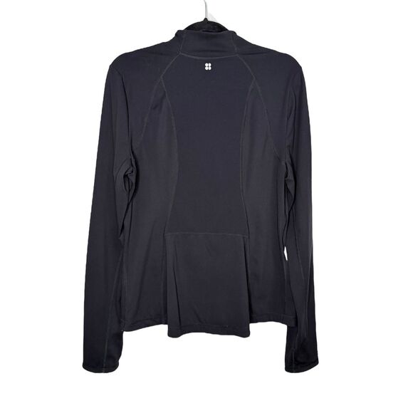 Sweaty Betty Women’s XL Zip Up Activewear Jacket Black Pockets Stretch - Picture 3 of 6
